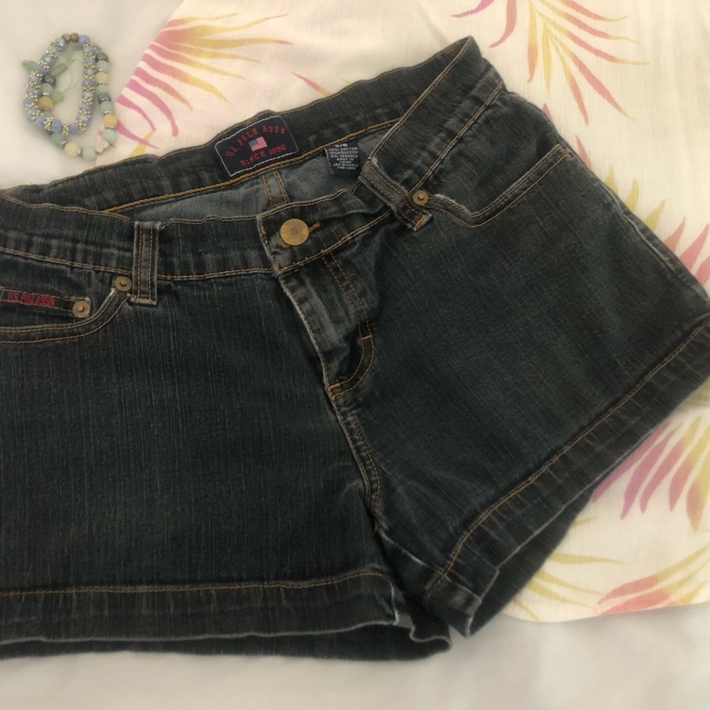 U.S. Polo Association Dark Blue Jean Shorts
